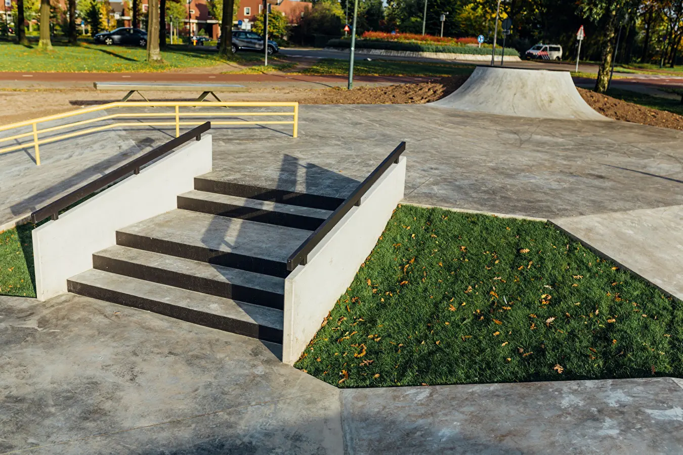 Skatebaan Etten-Leur Nine Yards Skateparks Betonnen buitenpark Skatevoorziening