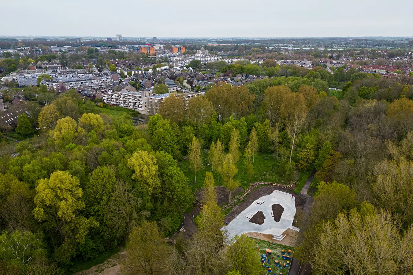 Nine Yards Skateparks Capelle aan den IJssel Skatepark overview drone shot