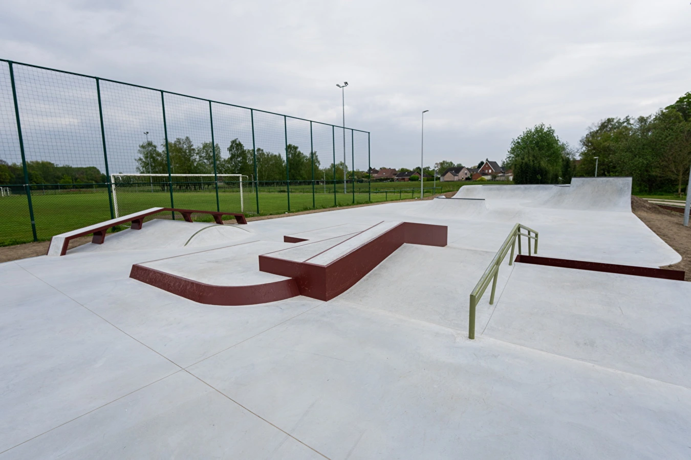 Outdoor skatepark Haacht upclose