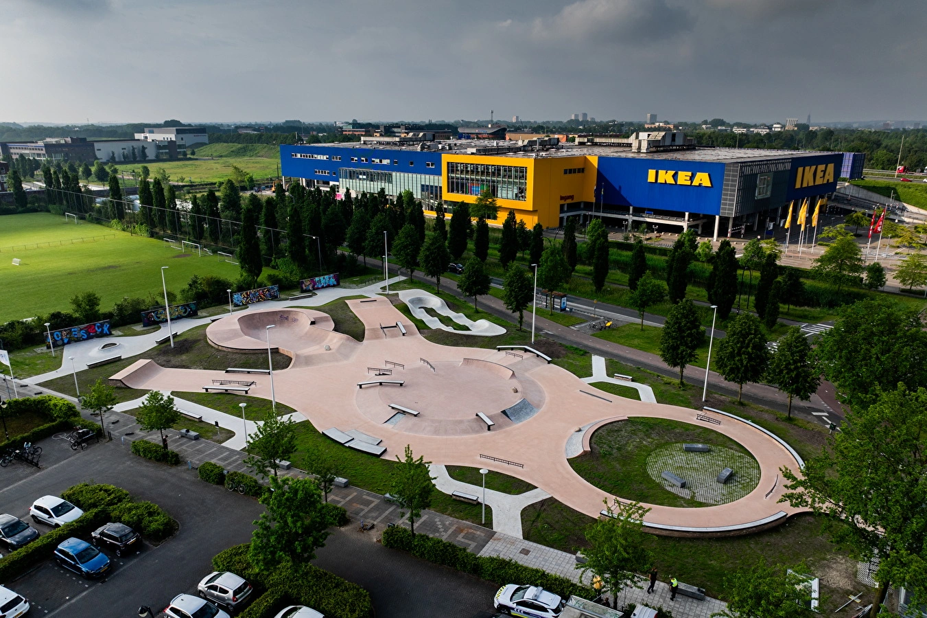 Outdoor skatepark Amersfoort overview