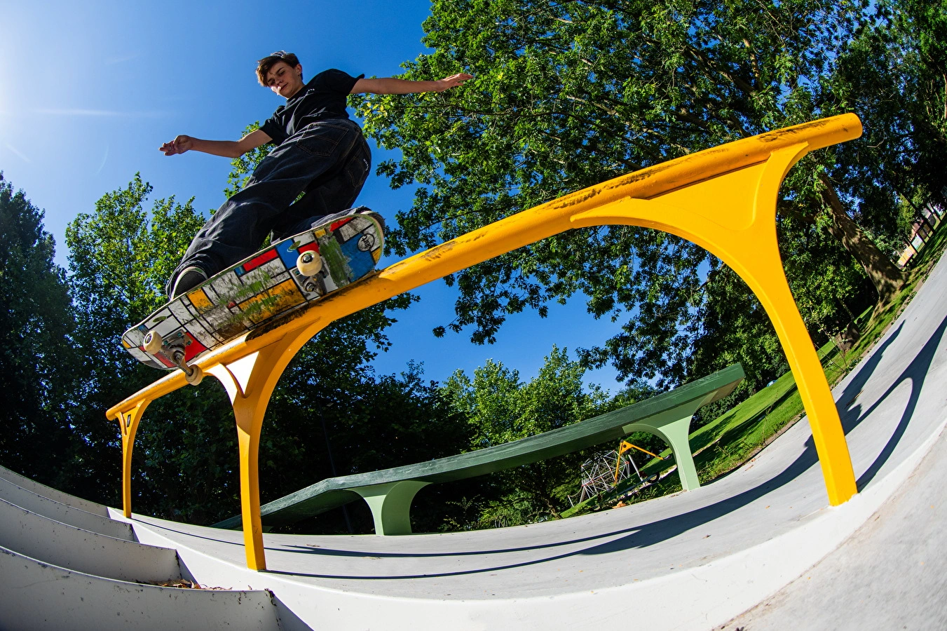 Nine Yards skatepark Beau Brunclair Geel