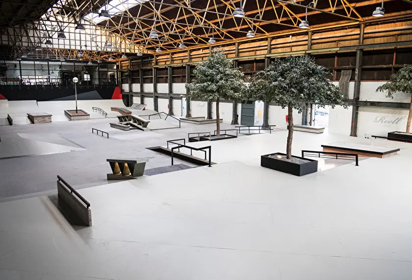 Nine Yards Pier 15 Skatepark indoor build