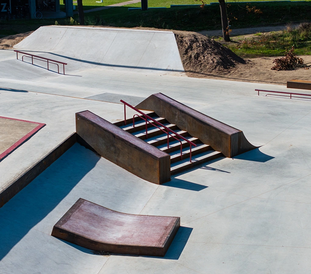 Outdoor skatepark Kapermolen Hasselt Nine Yards