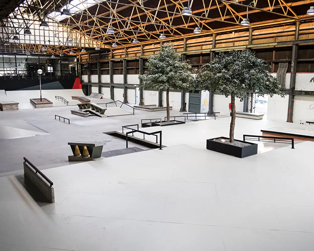 Nine Yards Pier 15 Skatepark indoor build