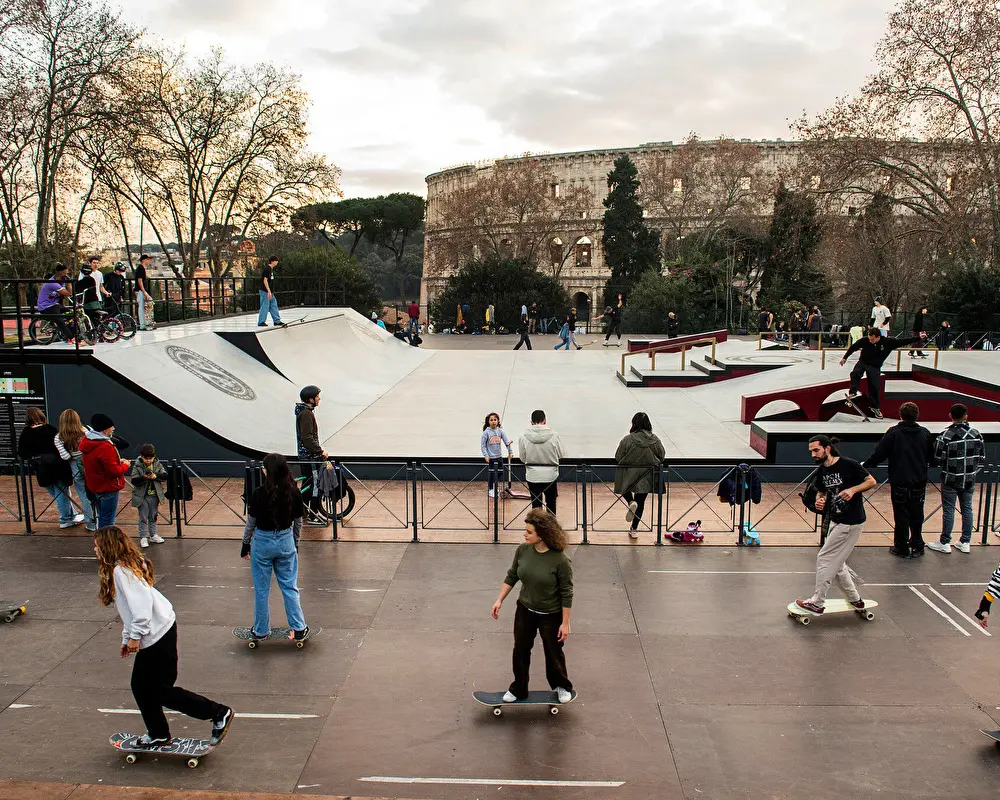 World Cup Skateboarding Rome Nine Yards Na de wedstrijd