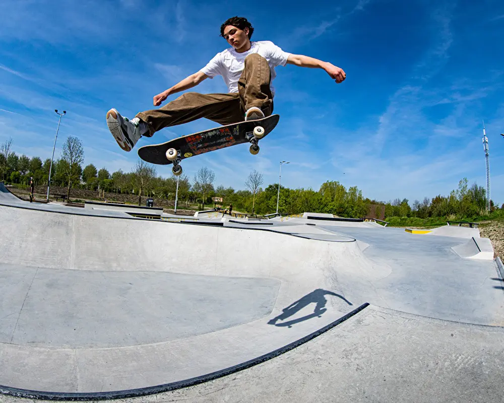 Middelburg skatepark Nine Yards Diego Broest dikke ollie